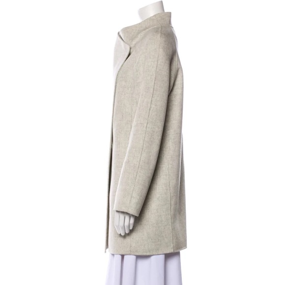 Vince Wool Coat Heather Grey - Picture 3 of 10